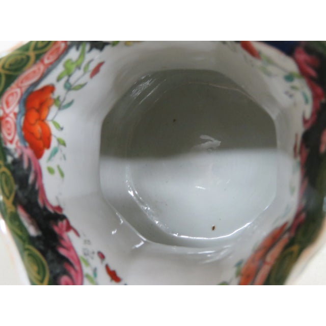 Orange Masons Ironstone Large Jug or Pitcher Duck Patten 19th Century For Sale - Image 8 of 12