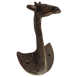 Bronze Giraffe Wall Hook For Sale
