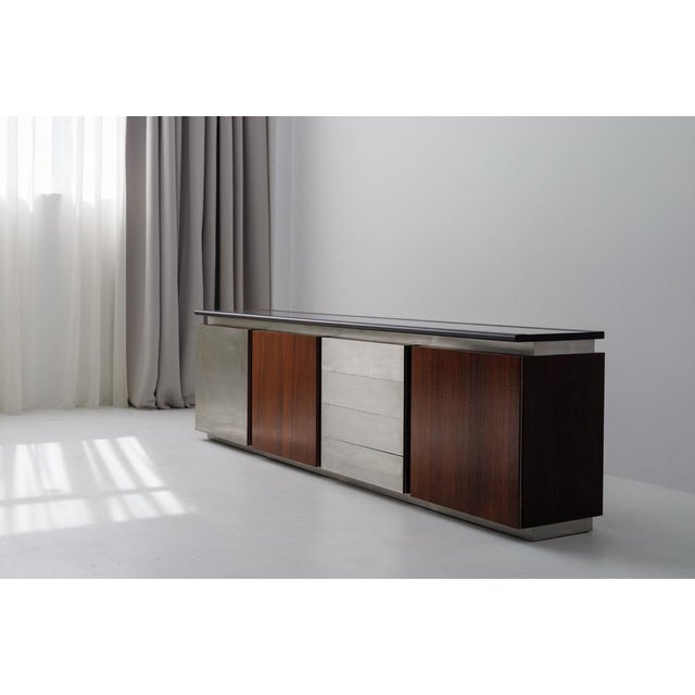 Large Parioli Sideboard or Room Divider by Giotto Stoppino for Acerbis, 1980s For Sale - Image 4 of 9