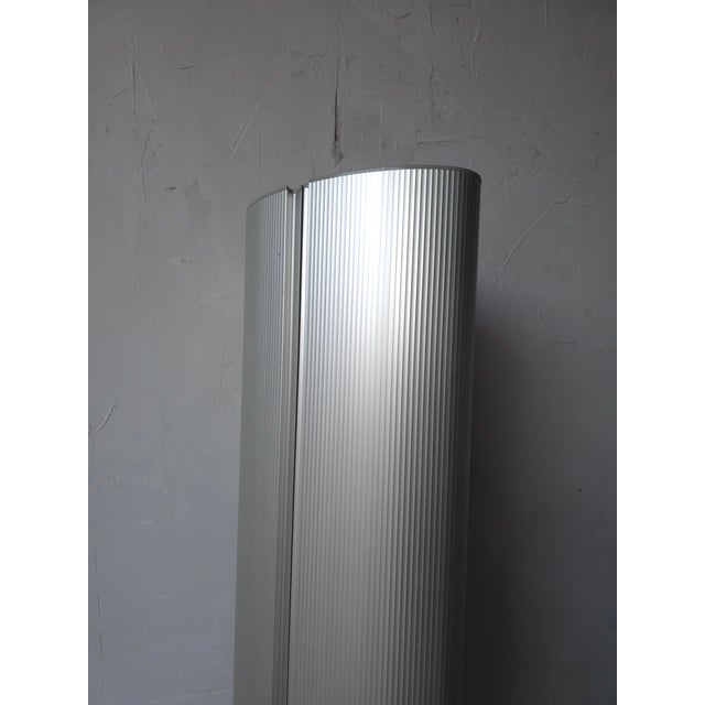Metal Post Modern "The Caddy" Aluminum Cylindrical Wall Cabinet by Aico Design For Sale - Image 7 of 10