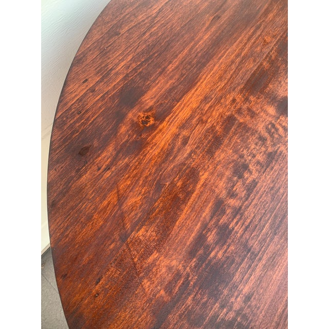 Wood Antique Round Table, 1890s For Sale - Image 7 of 18