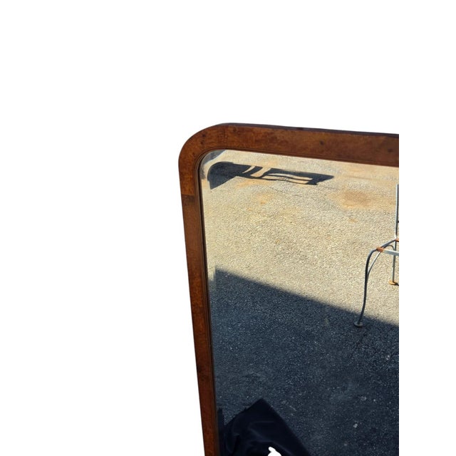 19th Century French Art Deco Fruitwood Stencil Inly Heavy Mirror. For Sale - Image 15 of 18