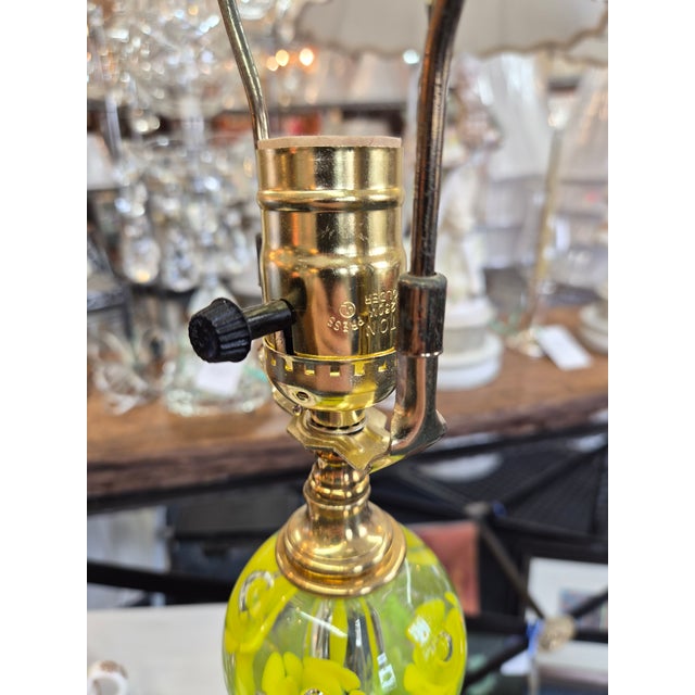 1960s St. Clair Paperweight Glass Company Lamp For Sale - Image 9 of 9