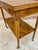 Neoclassic French Marquetry Side Table With One Drawer And Wheels 1940s For Sale - Image 13 of 18