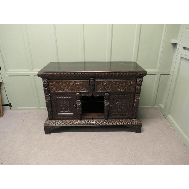 Early 19th Century Antique Oak Dresser Base, 1800 For Sale - Image 5 of 9