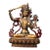 Late 20th Century Gilt Bronze Manjushri Statue Bodhisattva Sword Lotus Sculpture 7.9" For Sale