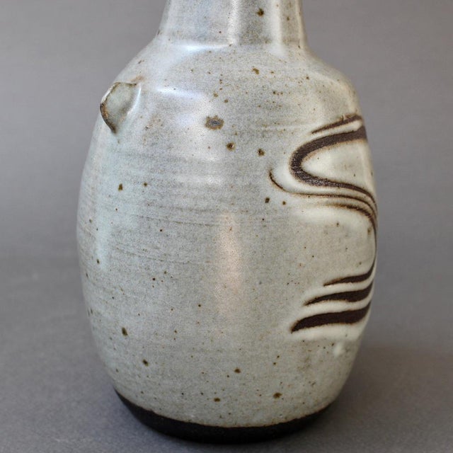 Japanese Style Ceramic Vase with Lugs by Janet Leach, 1980s For Sale - Image 10 of 18