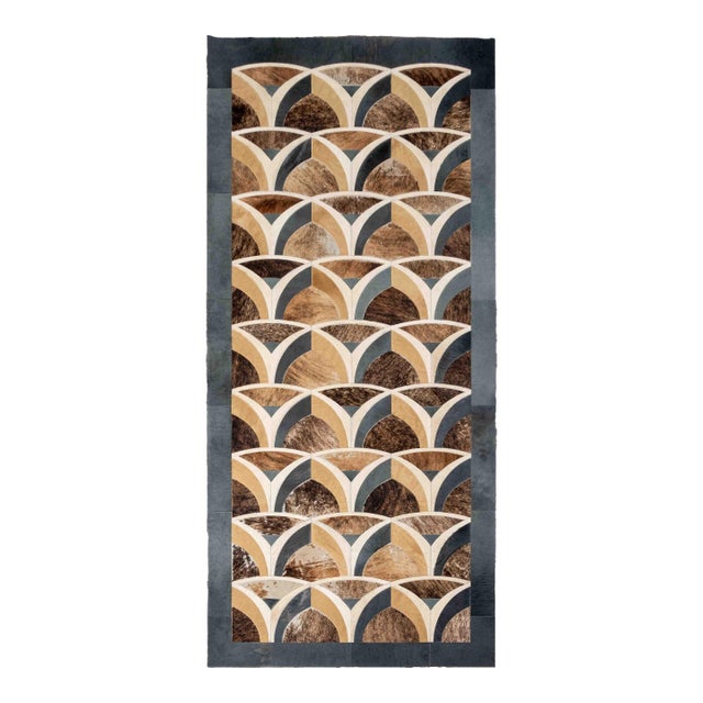 Kyle Bunting "Eclipse" Hide Rug, 12' 5" X 5' 9" For Sale