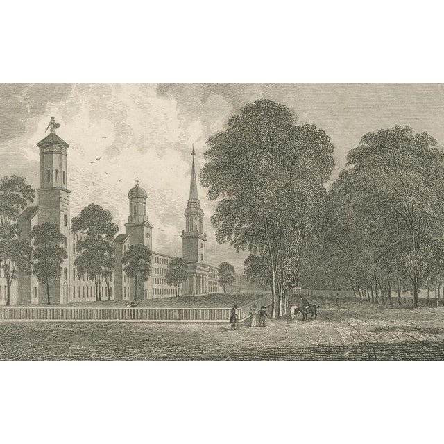 Black Joseph Meyer and Hermann Meyer, Yale College and State House New Haven Connecticut, 1850, Engraving For Sale - Image 8 of 10