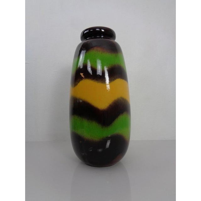 Large Pop Art Model 284-47 Vase in Glazed Ceramic from Scheurich, Germany, 1970s For Sale - Image 4 of 18