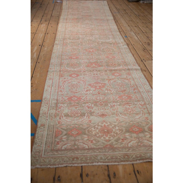 Traditional Vintage Distressed Hamadan Rug Runner - 3'3" X 13'2" For Sale - Image 3 of 11