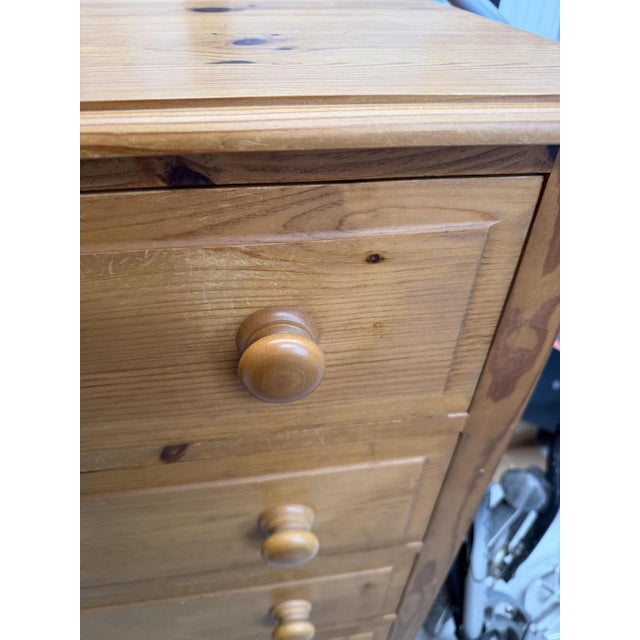 Wood Wide Pine Chest of Drawers For Sale - Image 7 of 9