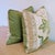 Brunschwig & Fils Bellary Floral pillows in Aqua/Taupe, with a multi braided cord from Samuel & Sons, and coordinating...