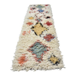 Turkish Handkontted Wool Hallway Runner Rug For Sale
