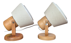 Pine Kinna Wall Lamps from Markslöjd, Sweden, 1970s, Set of 2