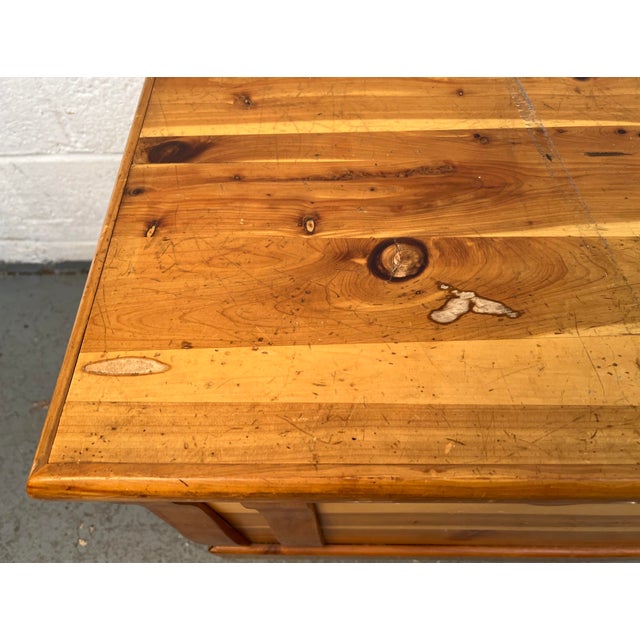 Vintage Murphy Style Cedar Wooden Chest For Sale - Image 9 of 14