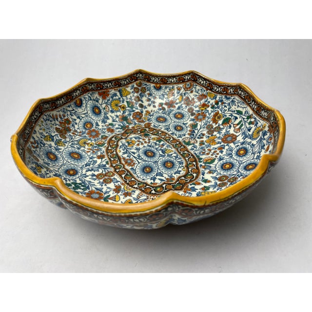Paisely Bowl by Gien, 1920s For Sale - Image 10 of 10