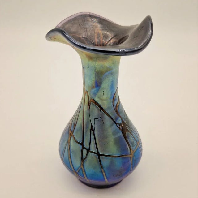 Art Nouveau Glass Vase by Pallme for König & Habel, 1890s For Sale - Image 5 of 7
