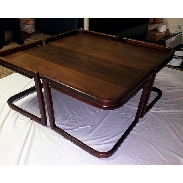 Chocolate 1970s Vintage Coffee Table by David Ebner For Sale - Image 8 of 8