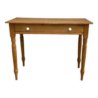 19th Century English Pine Writing Table For Sale
