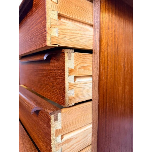 Mid Century Danish Teak Desk, 1960s For Sale - Image 6 of 8