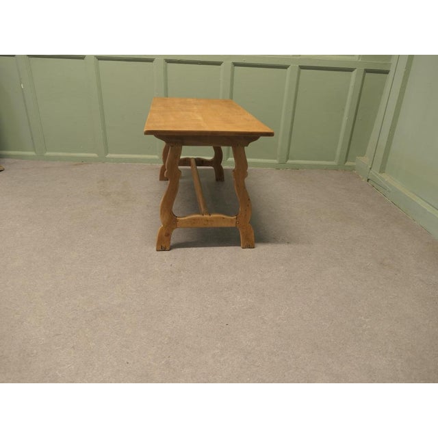 1930s Spanish Blonde Oak Coffee Table, 1930 For Sale - Image 5 of 8