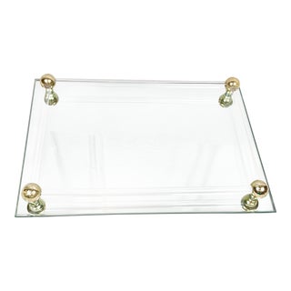 Vintage Lucite and Mirrored Vanity Tray For Sale
