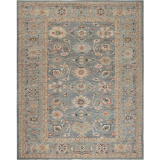 Contemporary Sultanabad-Inspired Beige Carpet "Anthemion" by Doris Leslie Blau For Sale