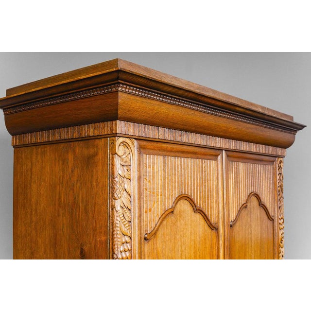 Art Nouveau Wardrobe in Oak For Sale - Image 12 of 18