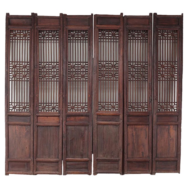 Antique Room Dividers, Set of 6 For Sale