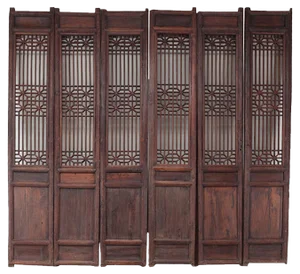 Antique Room Dividers, Set of 6