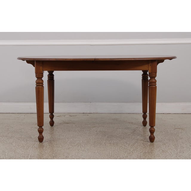 Traditional Stickley Cherry Oval Dining Table W. 3 Leaves For Sale - Image 3 of 16