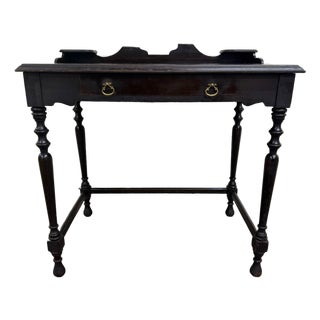 Vintage William & Mary Revival Mahogany Writing Desk For Sale