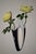 1950s Mid-Century German Asymmetrical Wall Vase in Black and White Porcelain, 1950s For Sale - Image 5 of 5