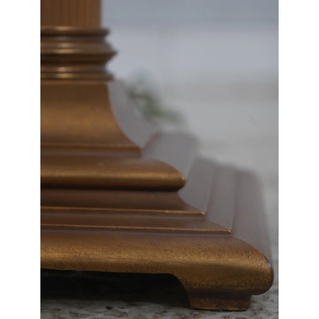 Ethan Allen Ethan Allen Column Style Metal Floor Lamp For Sale - Image 4 of 9