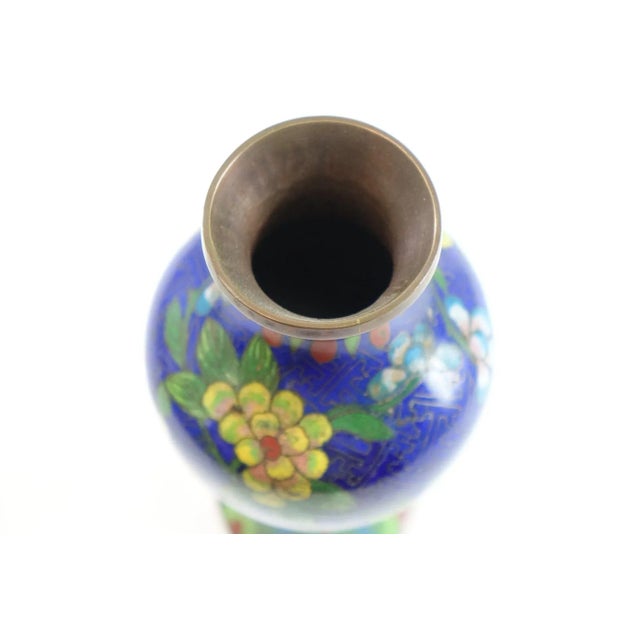 Early 20th Century Chinese Cloisonne Vase Cloisonne is an ancient technique for decorating metalwork objects with colored...