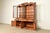 Wood Thomasville French Regency Louis XVI Carved Walnut Lighted Breakfront Bookcase Cabinet For Sale - Image 7 of 17