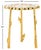 Modern Florance Floral Accent Table in Gold For Sale - Image 3 of 8