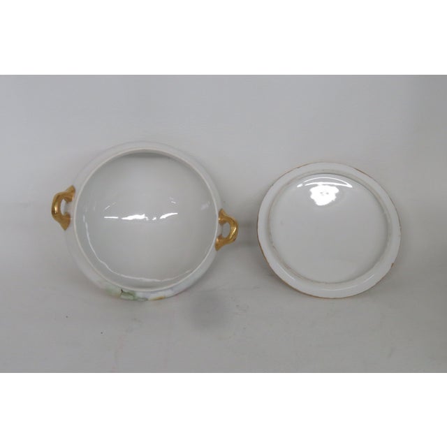 Gda Limoges France Porcelain Lidded Sugar Bowl 4572b For Sale - Image 9 of 18