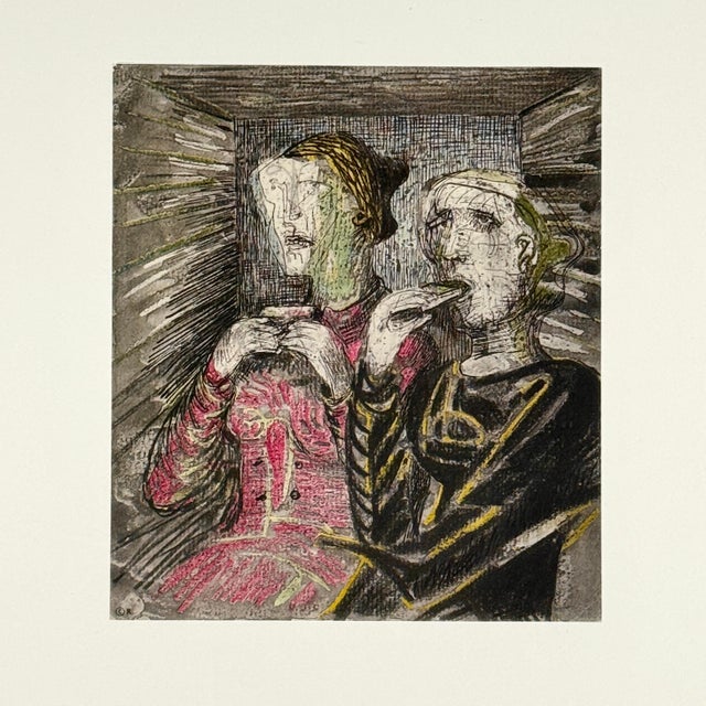 Henry Moore (1898–1986) Untitled Figurative Collotype from the Shelter Drawings Series (1967) Collotype on paper, Edition...