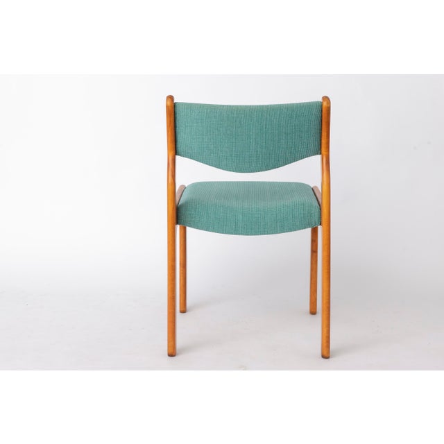 Brown Vintage German Beech Dining Chairs, 1970s, Set of 6 For Sale - Image 8 of 10