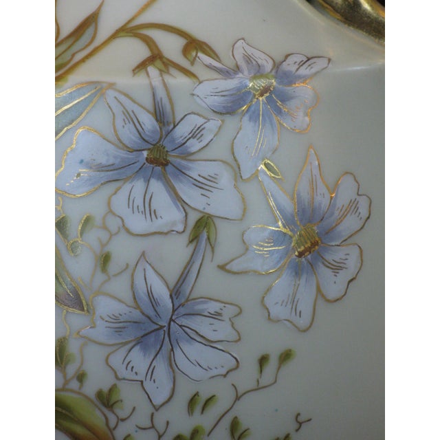 Mid 19th Century Vase Art Deco Porcelain Hand Painted Gold Carlsbad Austrian Cubist Victorian For Sale - Image 9 of 18