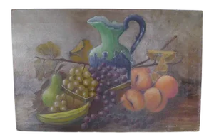 Antique Still Life of Fruit Painting