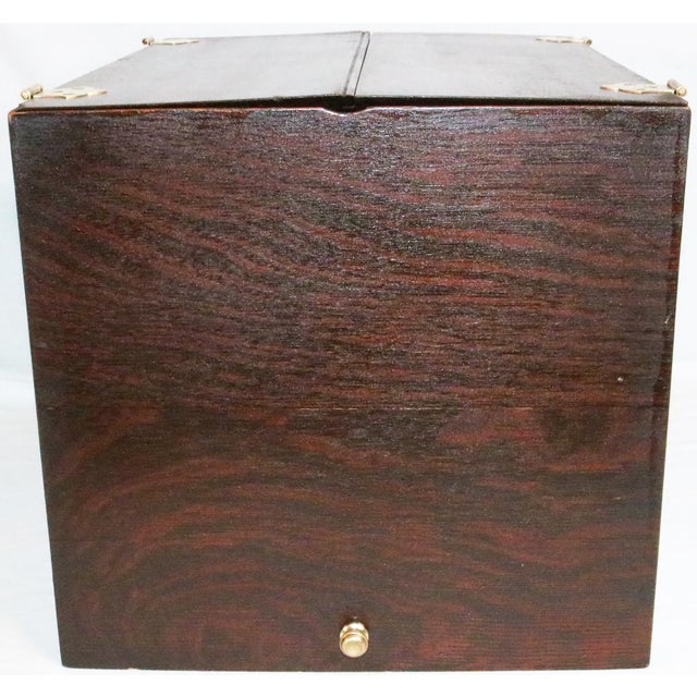 Antique Amberg Box File With Complete Alphabet Files & Others