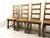Antique Rustic Oak High Back Dining Chairs, 1900s, Set of 6 For Sale - Image 10 of 15
