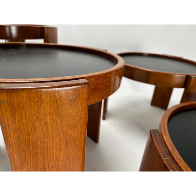 Vintage 780 Coffee Tables by Gianfranco Frattini for Cassina, Italy, 1960s, Set of 4 For Sale - Image 12 of 18