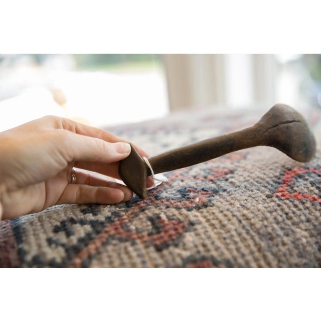 Brown Vintage African Wooden Spoon For Sale - Image 8 of 10