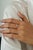 Not Yet Made - Made To Order Modernist Natural Diamond Cluster Stacking Ring Size 6.5 in 14k Yellow Gold For Sale - Image 5 of 15