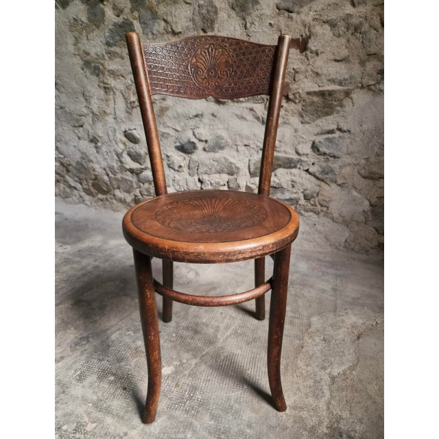 Antique Bistro Chairs in Bentwood by Fischel Austria, 1890s, Set of 2 For Sale - Image 5 of 18