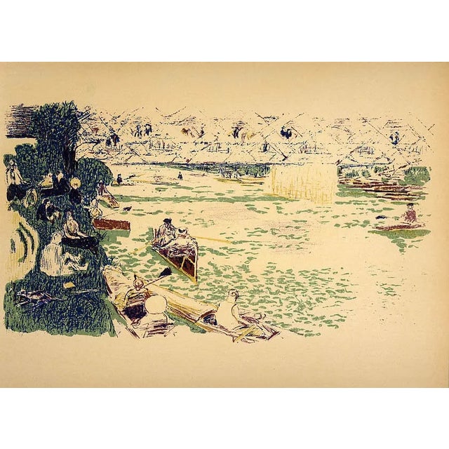Abstract Bonnard Lithograph 85 Cantonage 1952 For Sale - Image 3 of 3